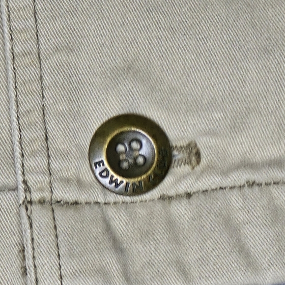 Edwin Trawelers Men's Beige Jacket Size XL Military/Safari Style - Picture 5 of 11